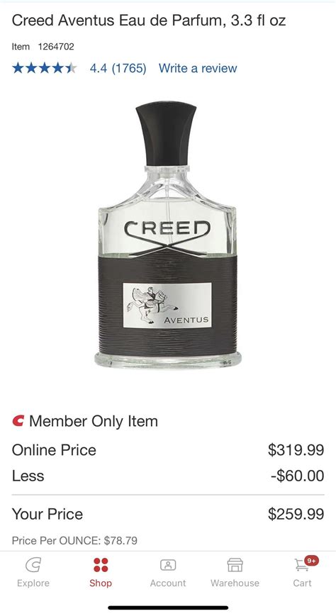 creed perfume costco